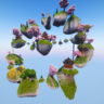 Лобби "Парящие острова" #1, диам 200х200 блоков.┃Lobby "Floating islands" #1, diam 200х200 blocks.