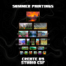 Пак летних картин разрешением 16х16.┃Pack of summer paintings with a resolution of 16х16.