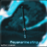 Model/BlockBench. Модель для майнкрафта (меч) Aquamarine Sting