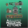 Medieval Kitchen Furniture Pack